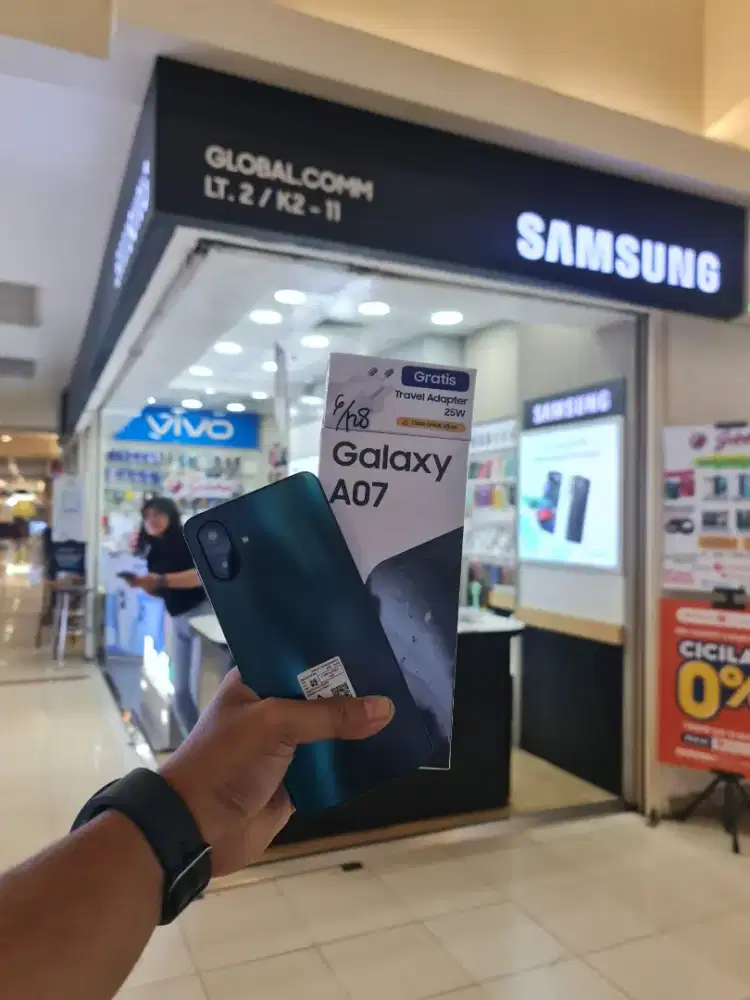 Samsung A07 RAM 12GB tahan air