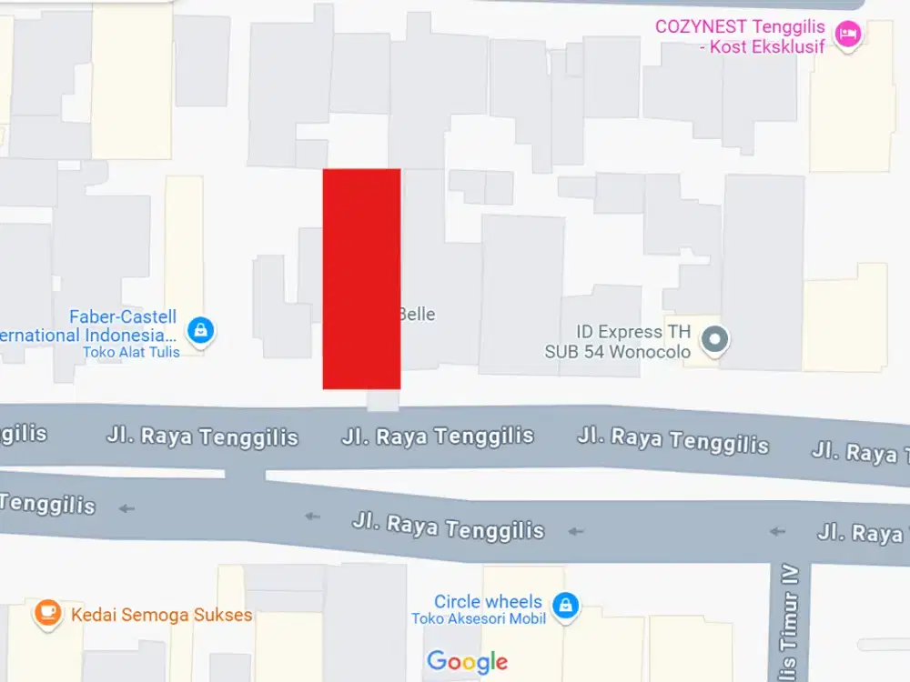 Dijual Rumah Hitung Tanah Lokasi Strategis Raya Tenggilis