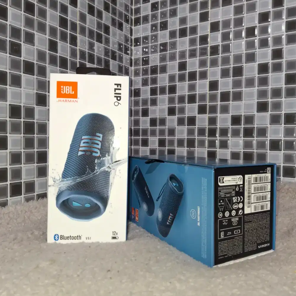 JBL FLIP 6 SPEAKER BLUETOOTH PORTABLE BIRU BARU ASLI ORIGINAL