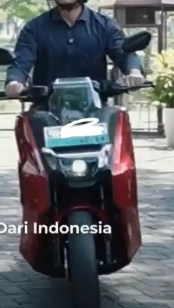 Motor listrik savart S1 P insignia warna merah full Edition