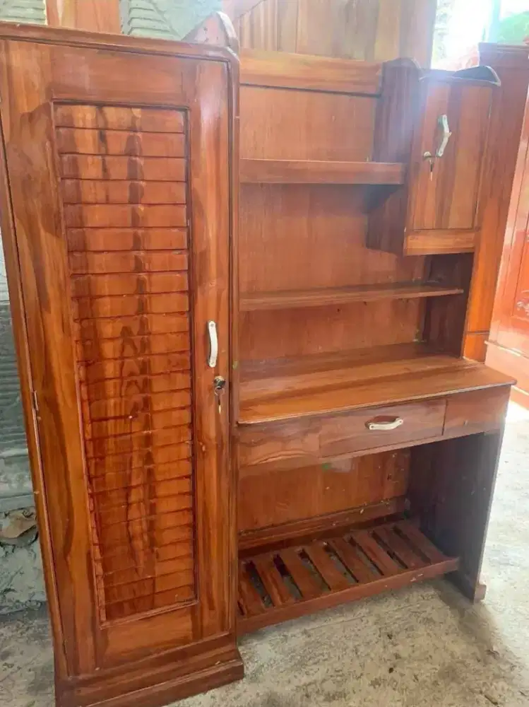 meja belajar kayu jati