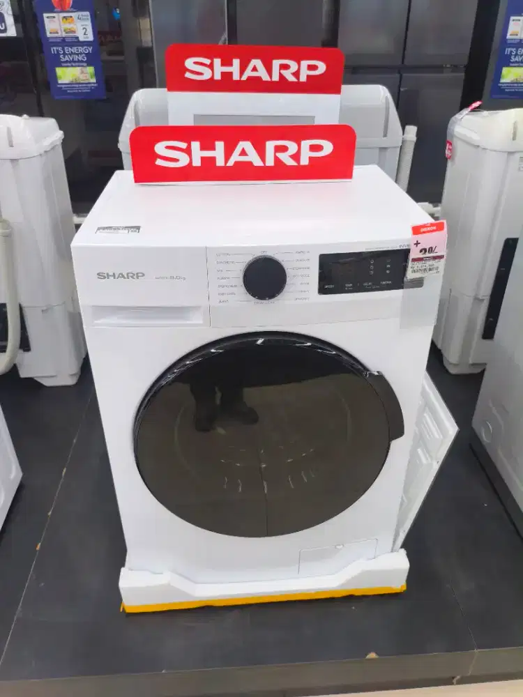 Sharp 8kg Mesin cuci fornt loading