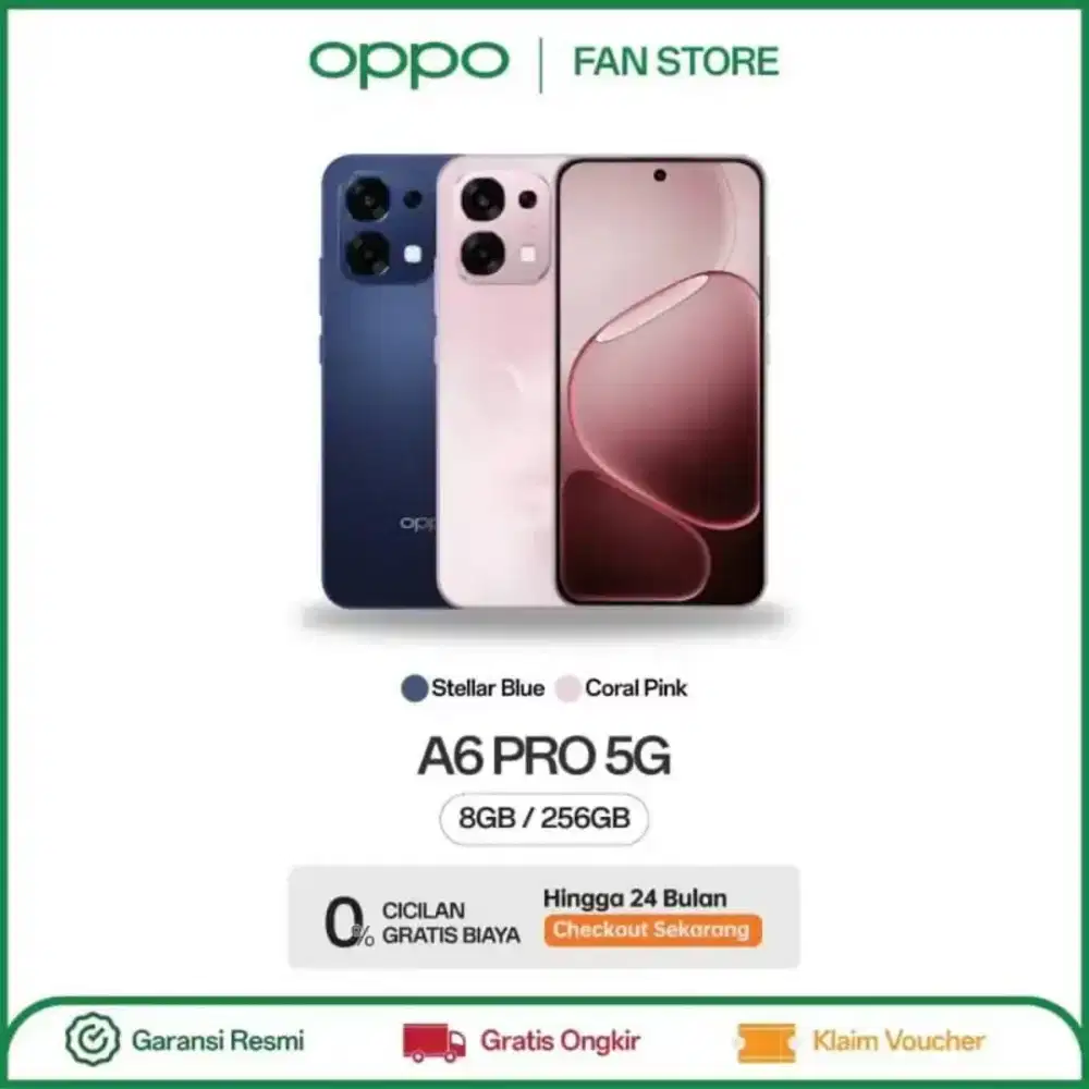 Oppo A6 Pro 5G 8/256 gb New Garansi Resmi