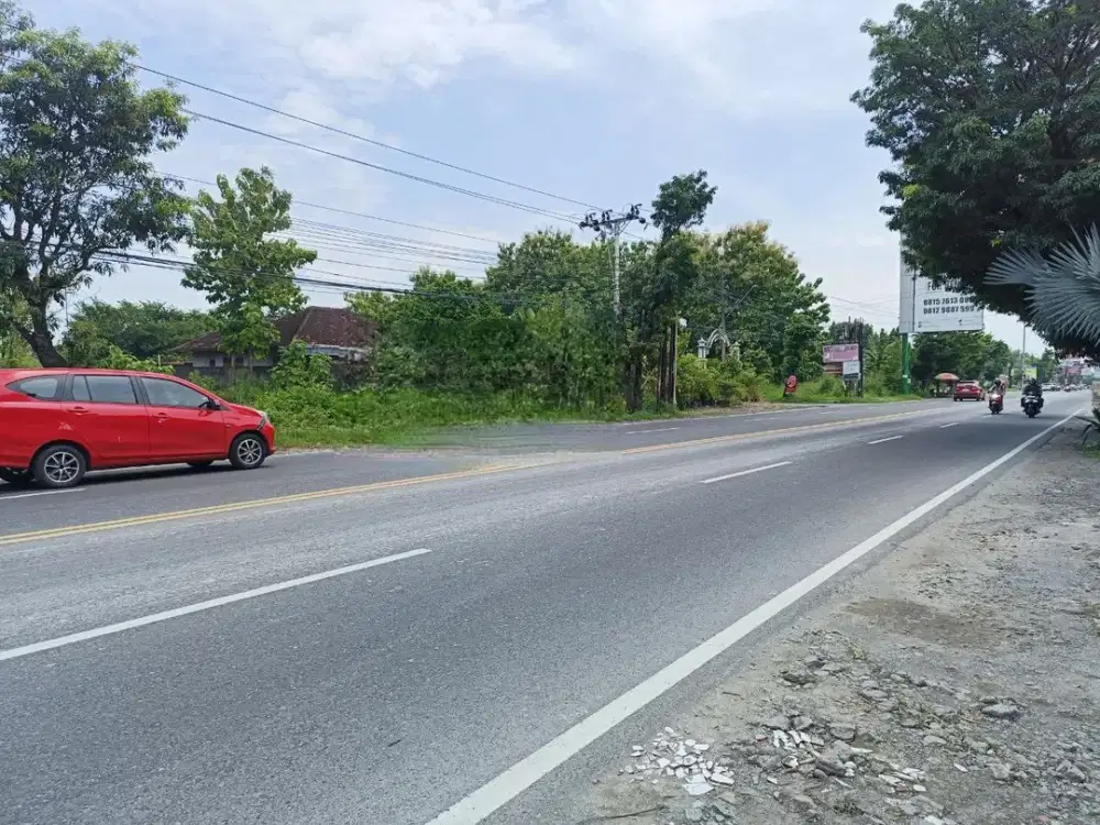 Tanah luas di Colomadu 2080m² Pinggir Jalan Raya Colomadu Solo