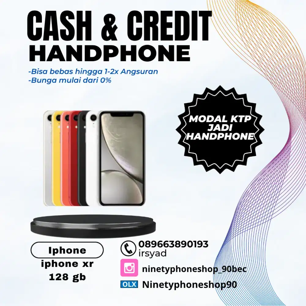 Iphone xr 128 gb cash & credit tanpa dp