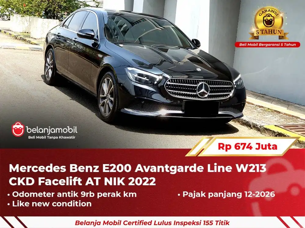 [GARANSI 5TH] Mercedes Benz Mercy E200 E 200 Avantgarde W213 2022/2023