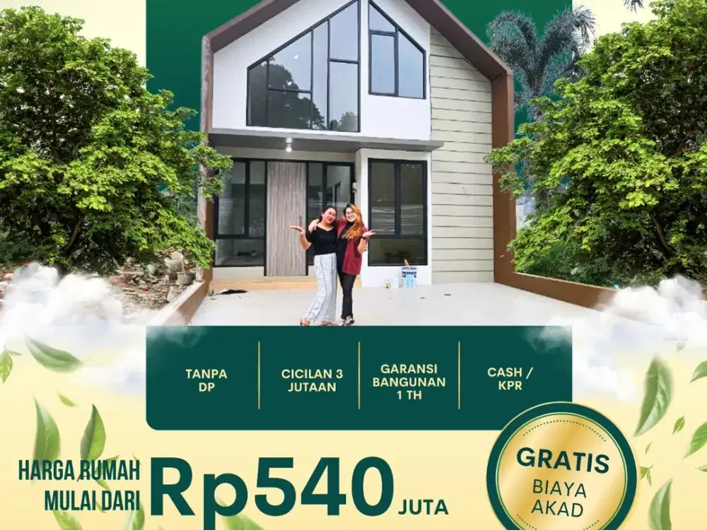 1 JUTA SAJA SUDAH BISA PUNYA RUMAH BARU !