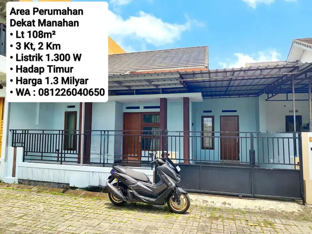 Jual Rumah Di Area Perum Dekat Manahan SOLO