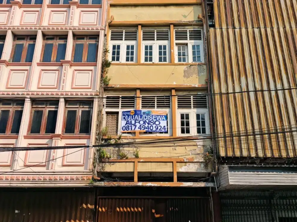 Ruko Lautze Raya Pasar Baru Sawah Besar Krekot 4,5lt Lokasi Strategis