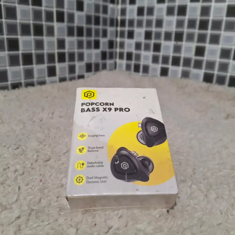 POPCORN HEADSET EARPHONE TIPE C BARU ASLI ORIGINAL