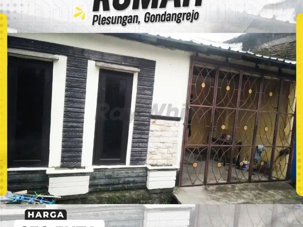 Dijual Rumah Murah Siap Pakai di Plesungan Gondangrejo