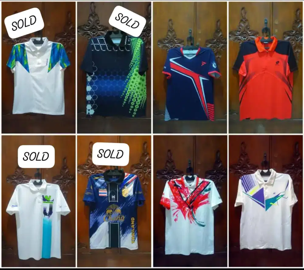 Jersey Badminton Tenis Volly Butterfly FLPA Lotto Lining Yonex