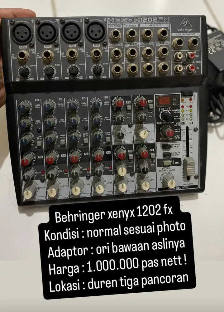Mixer behringer xenyx 1202 fx