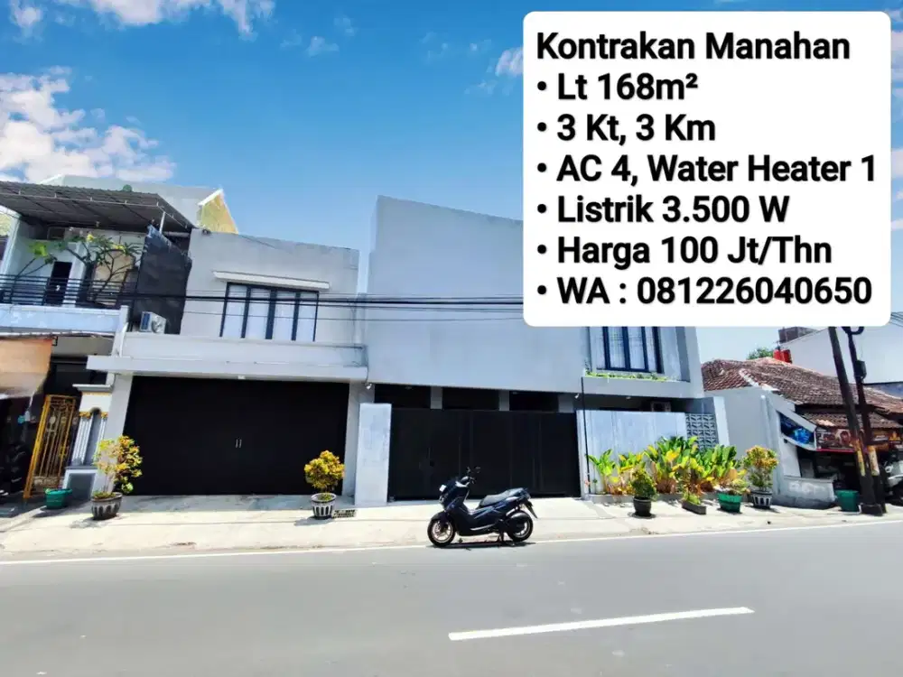 Sewa Rumah Area Bisa Untuk Kantor Atau Praktek Dokter Area Solo Kota