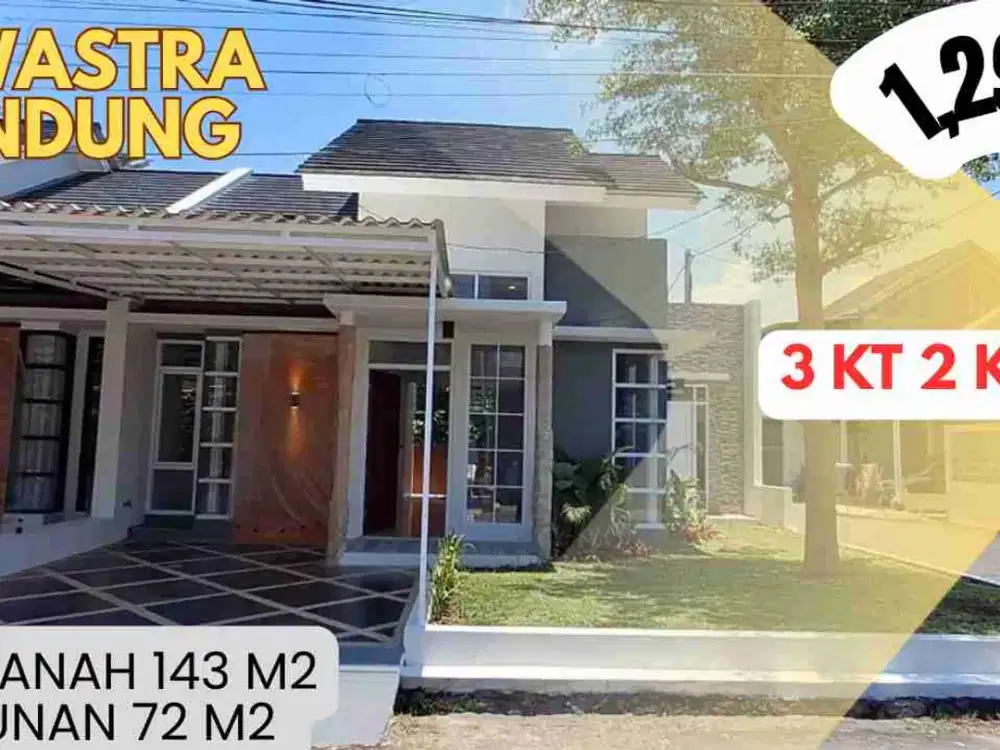 rumah cantik semi furnished di ciwastra dekat kiaracondong bandung