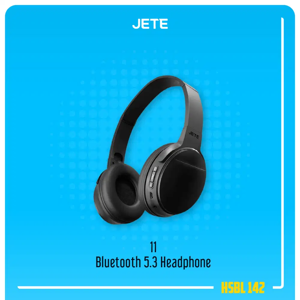 Headset JETE 11 Bluetooth 5.3 Deep Bass Wireless Headphone