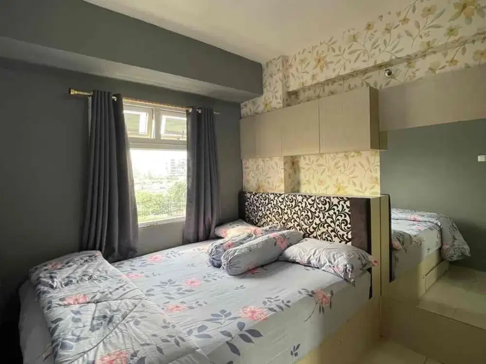 SEWA MURAH!!! Green Pramuka City Apartemen Full Furnish 2BR Lantai Rendah