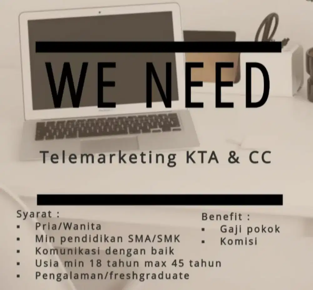BUTUH BANYAK TELEMARKETING