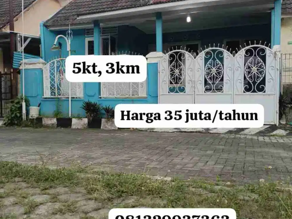dikontrakan rumah dekat kampus UII 5KT, 3KM