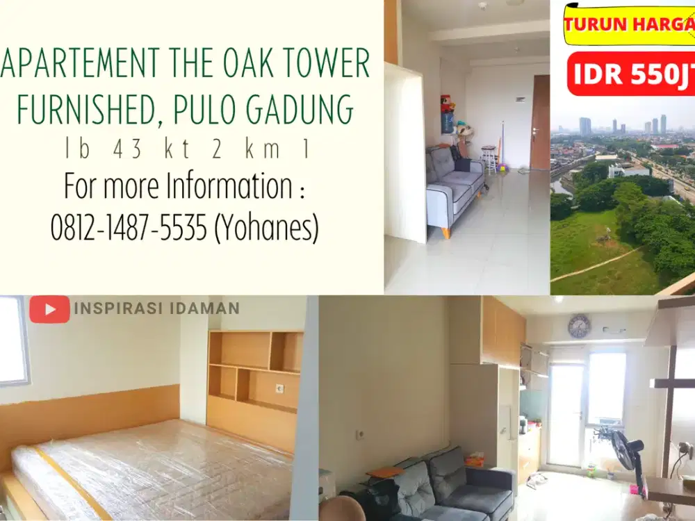 Apartement The Oak Tower Furnished