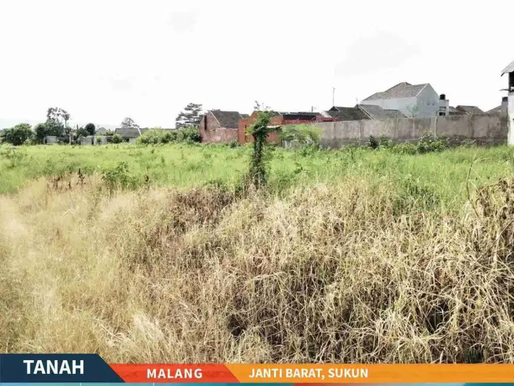 DIJUAL MURAH TANAH LUAS SANGAT STRATEGIS AREA JANTI BARAT, SUKUN MALANG