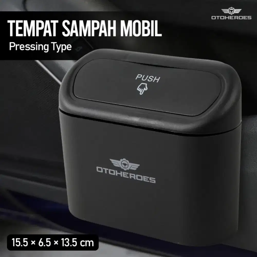 OTOHEROES Tempat Sampah Mobil Trash Bin Pressing