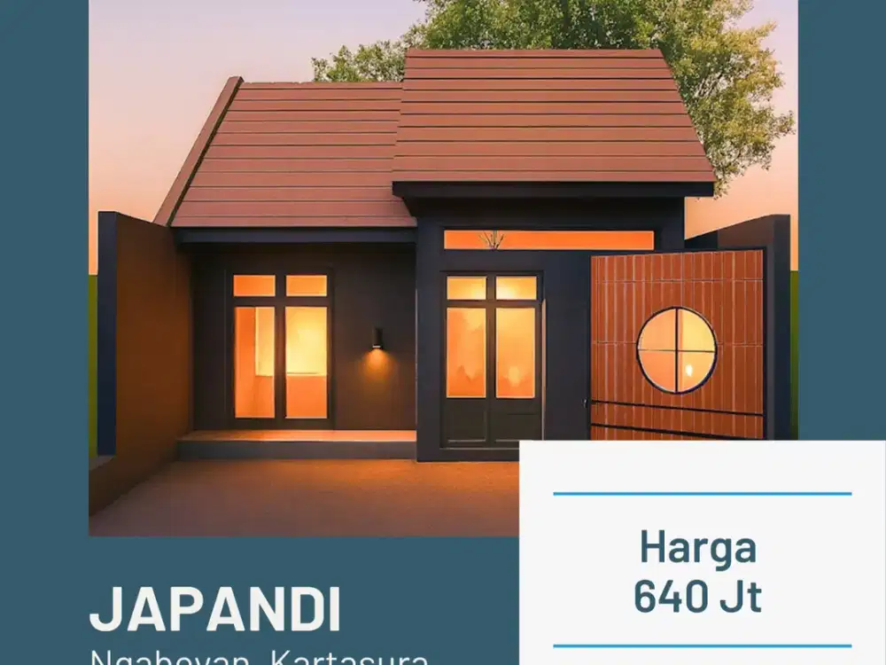 Utara Tugu Kartasura, Rumah 600 Jutaan, 5 Menit Luwes