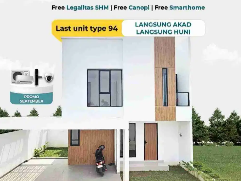 Rumah 2 lantai with smarthome system area Bintaro