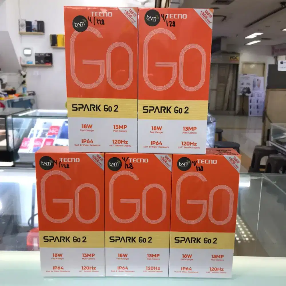 Tecno Spark Go 2 ram 4gb+4gb/128gb baru garansi resmi harga Promo
