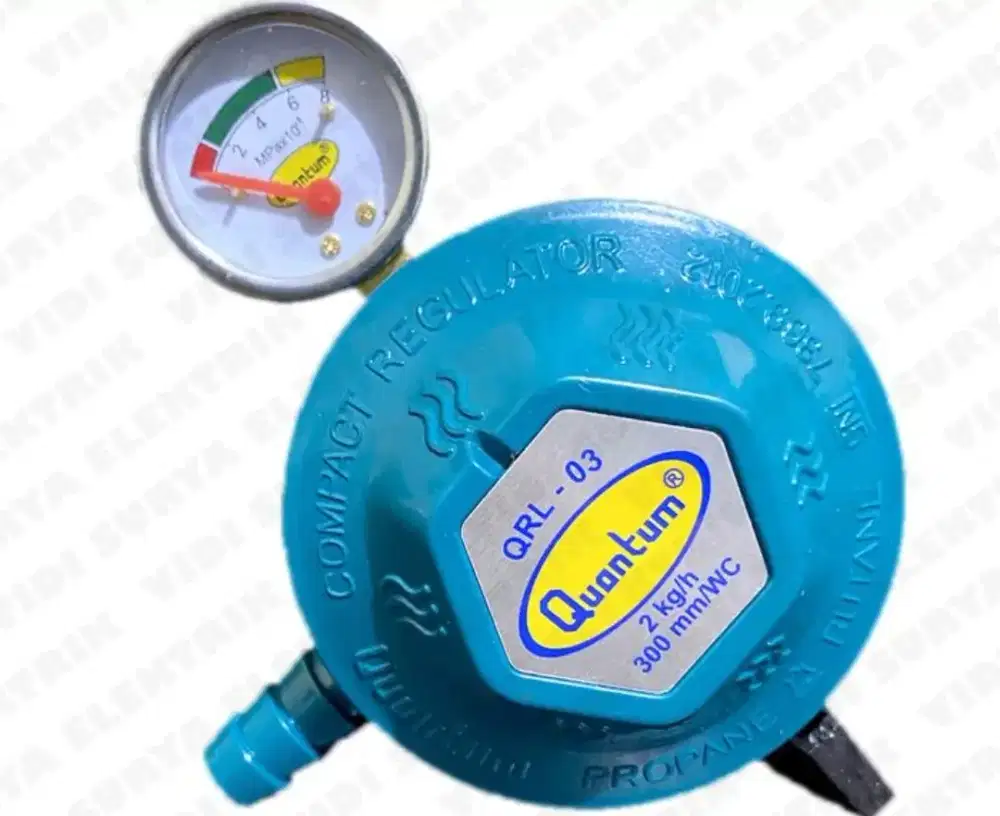 Regulator gas quantum qrl23 dengan meter