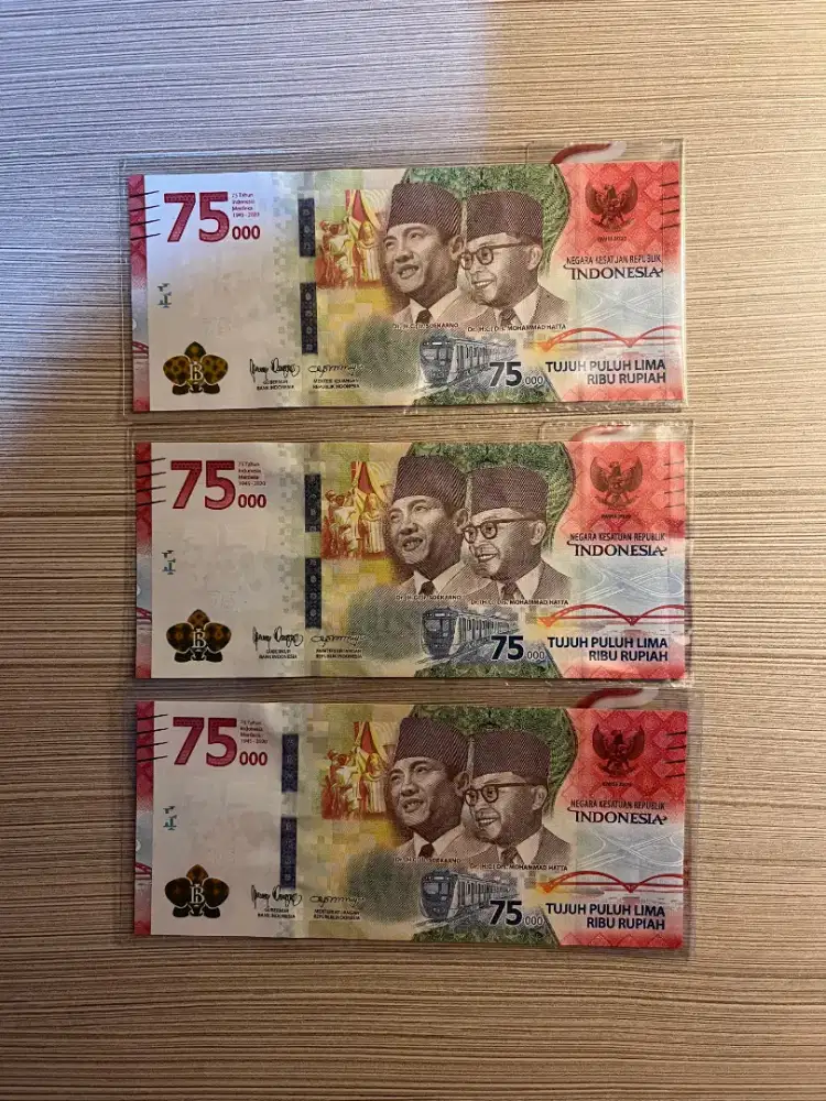 Uang Kertas Edisi 75 Tahun Kemerdekaan 75.000