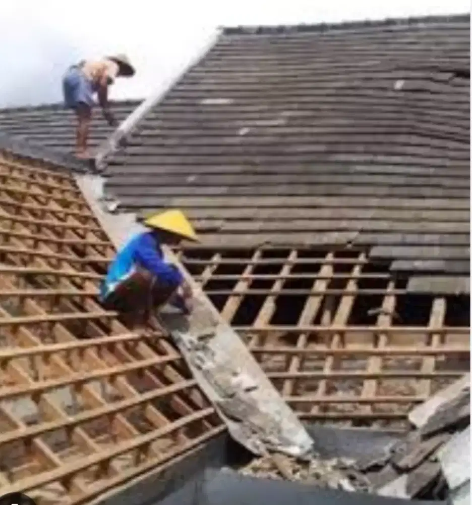 Perbaikan atap bocor,dinding rembes,talang air,renovasi rumah