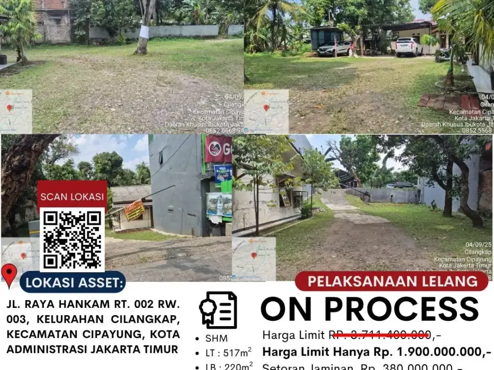 DIJUAL TANAH DAN BANGUNAN MELALUI LELANG EKSEKUSI HT