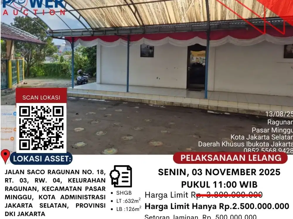 DIJUAL TANAH DAN BANGUNAN MELALUI LELANG EKSEKUSI HT