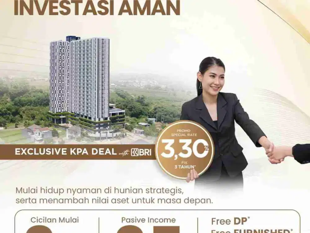 RESORT APARTEMEN 1 KAMAR TIDUR LOKASI SEMARANG BARAT DEKAT UIN WALISONGO