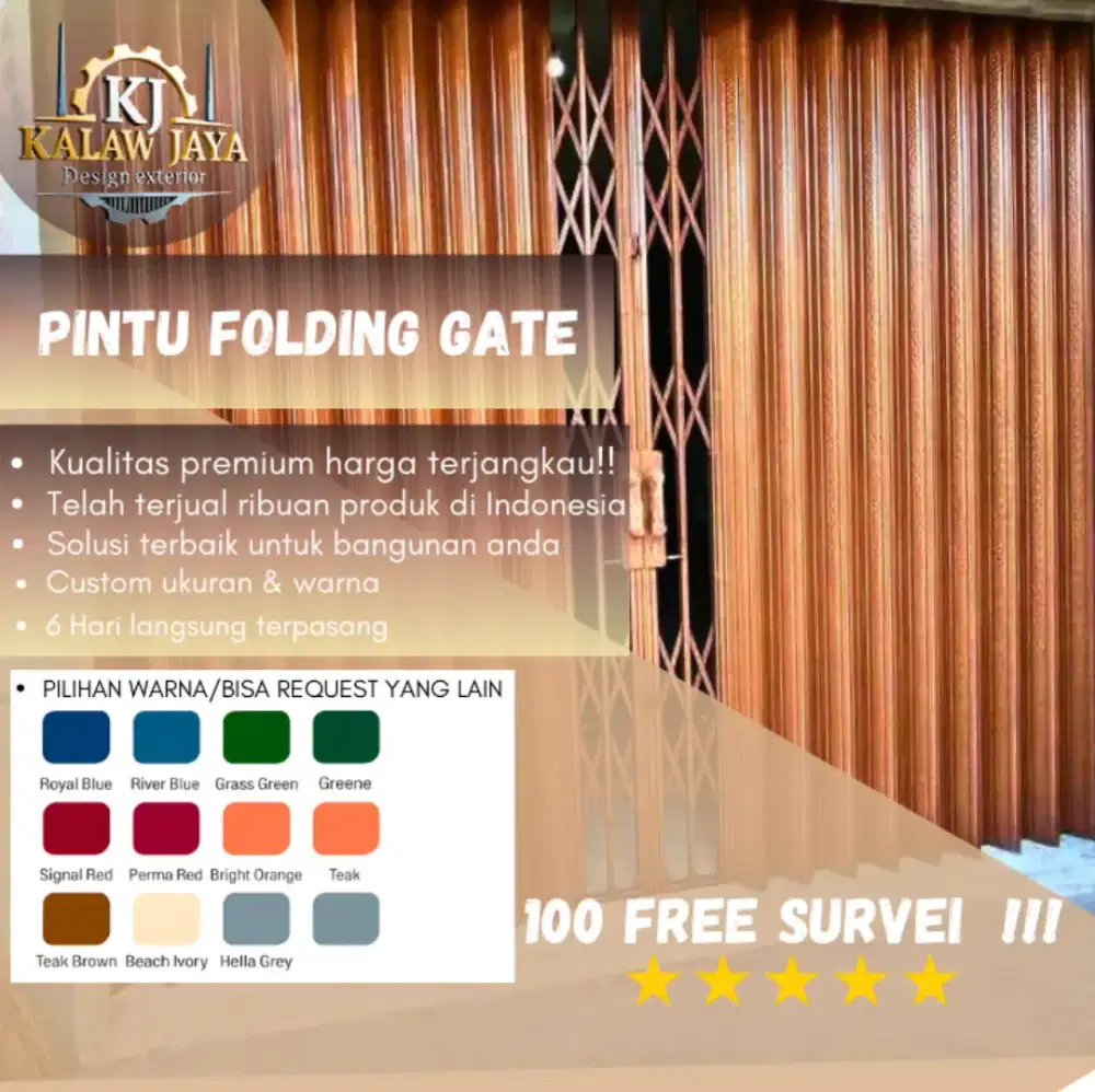 Folding gate &amp; Rolling door untuk ruko, warung dan garasi anda