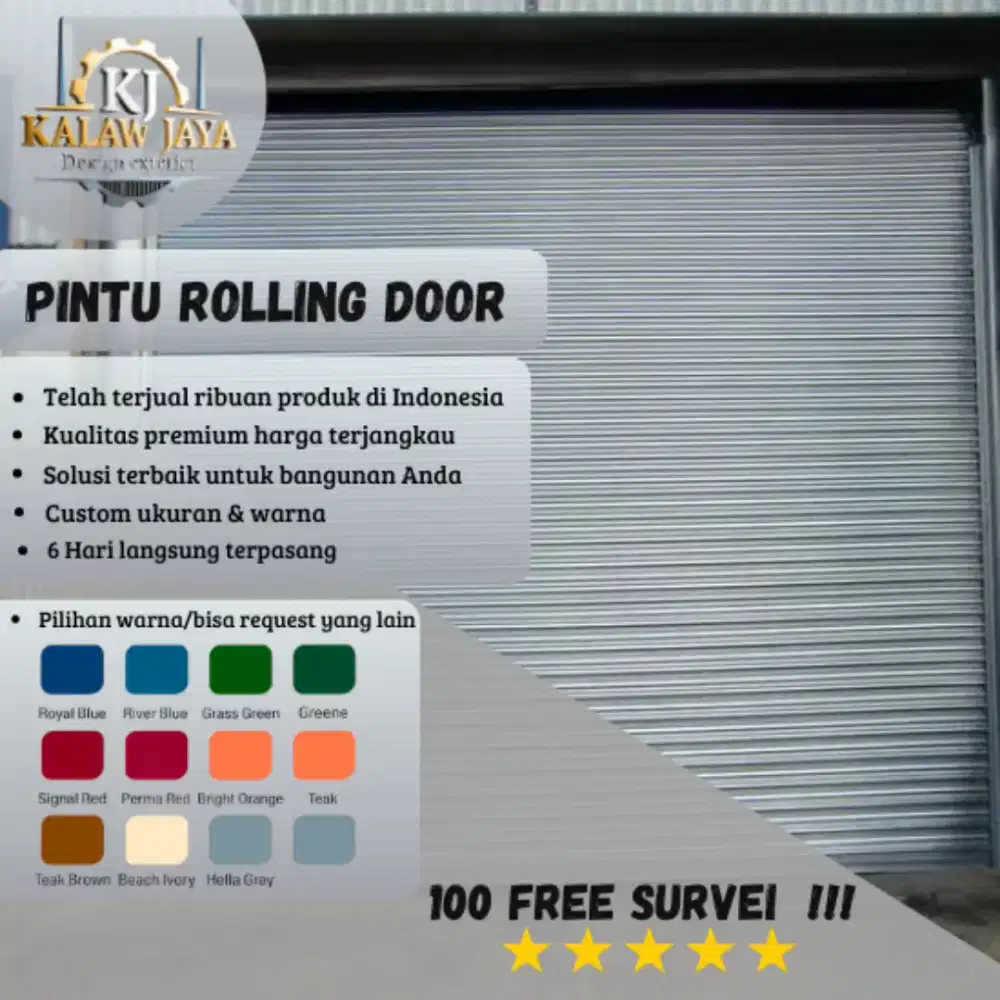 Rolling Door & Folding Gate untuk keamanan bangun anda