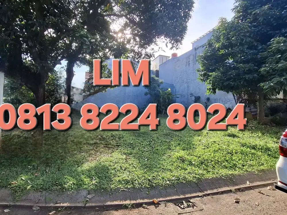 TANAH KAVLING POSISI HOOK HADAP TAMAN CLUSTER HGB LT 200 KOTA WISATA CIBUBUR JAKARTA TIMUR