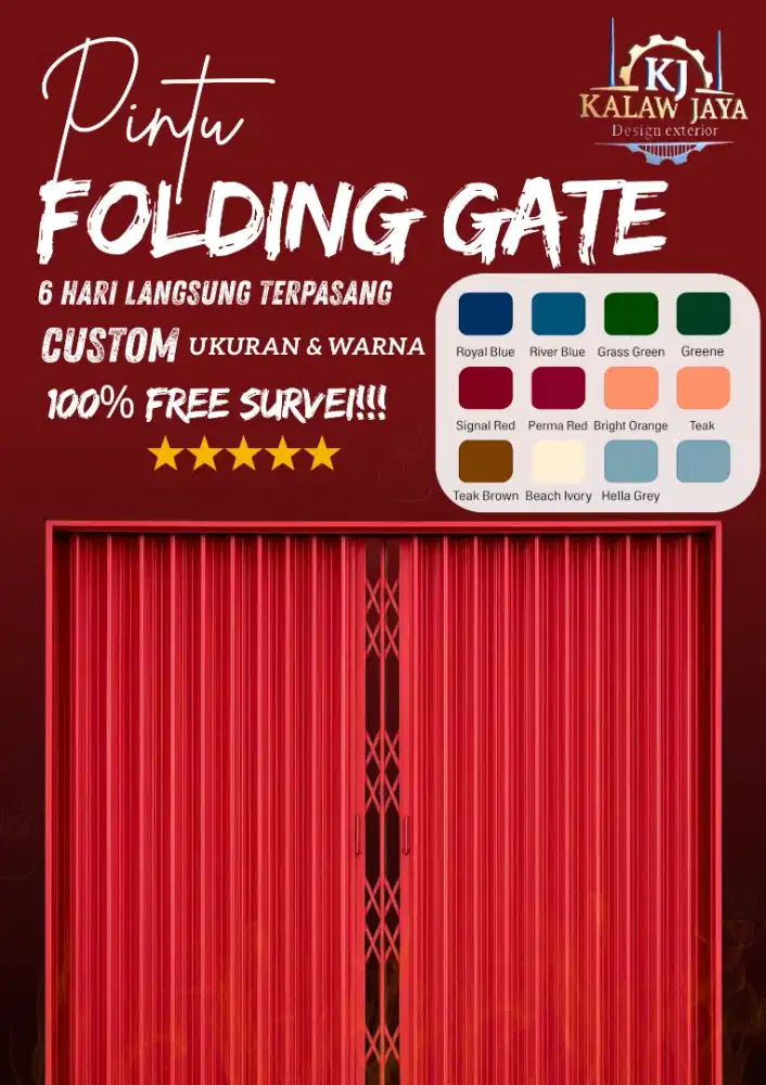 Folding Gate & Rolling Door solusi terbaik untuk keamann bangunan anda