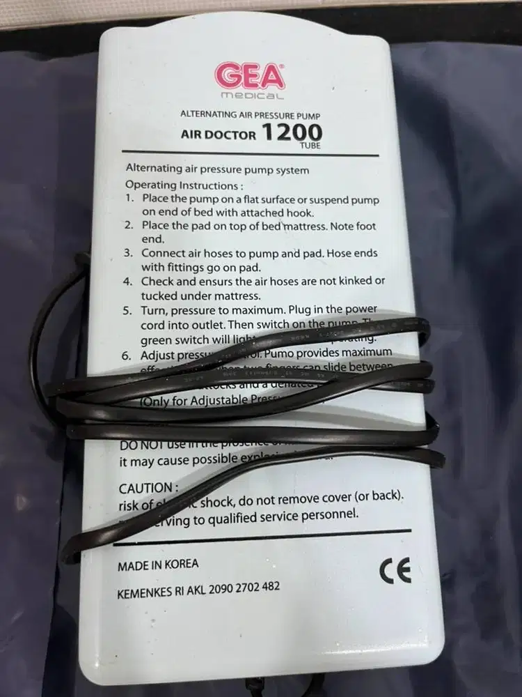 GEA Alternating Air Pressure Pump kasur angin - Air Doctor 1200 Tube
