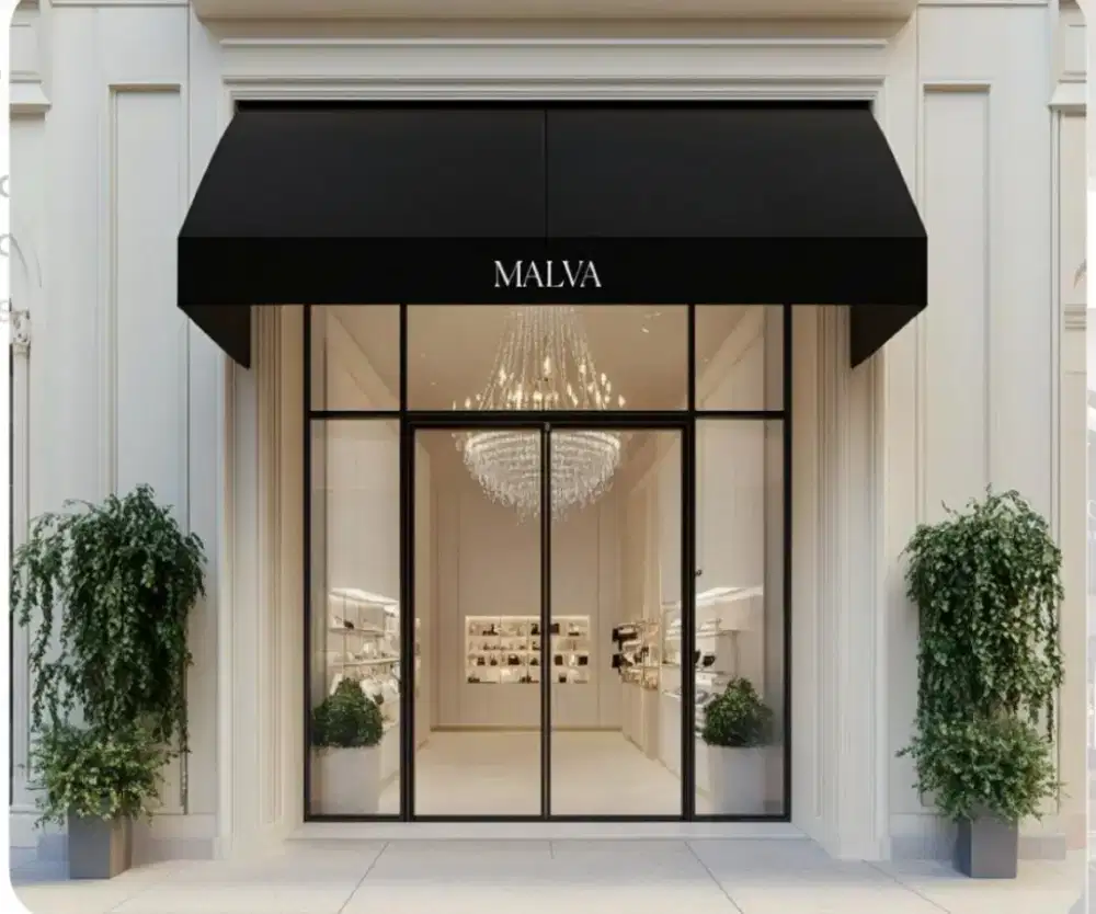 Kanopi kain awning minimalis jendela rumah ruko & cafe