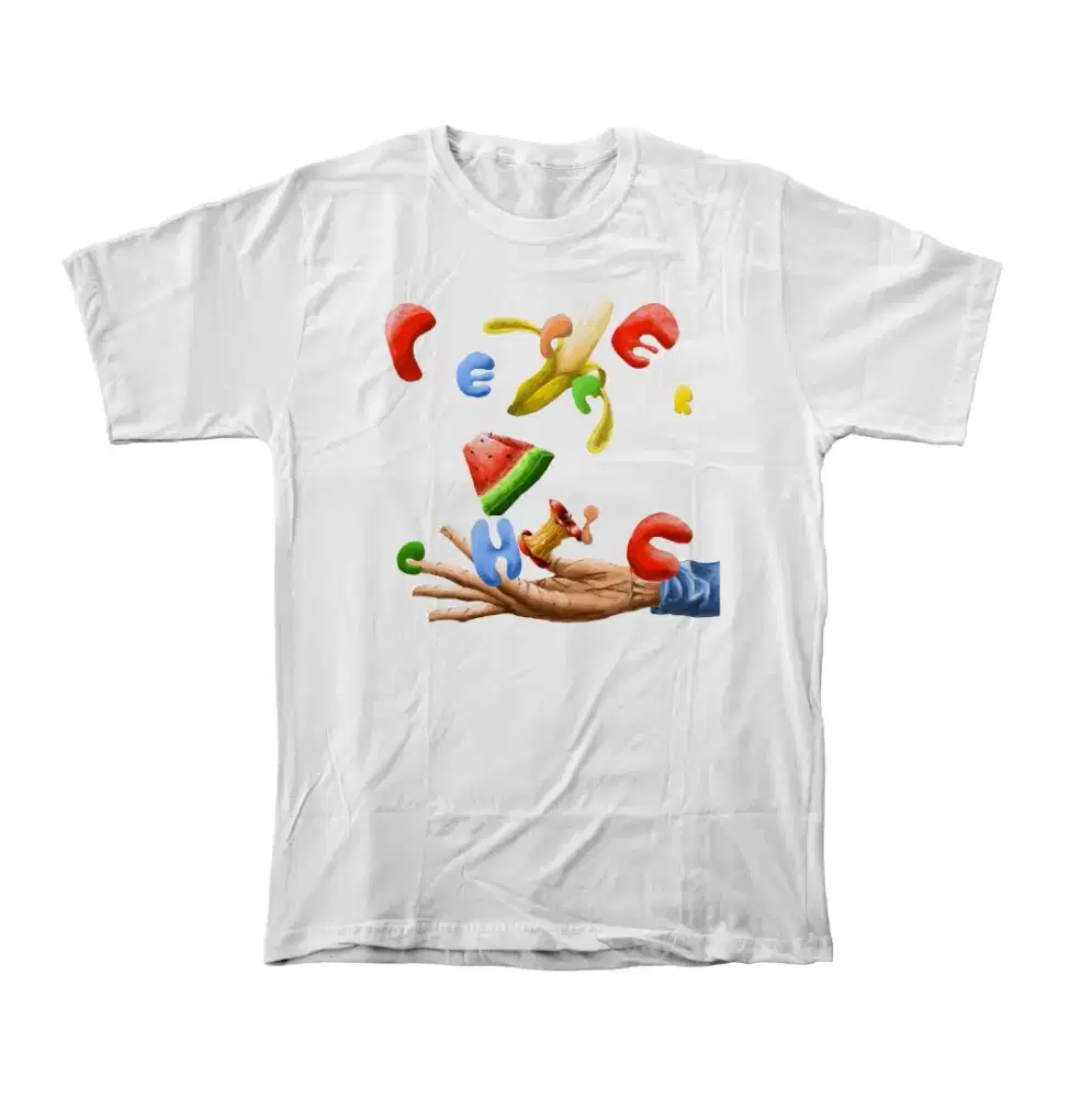 Baju T-shirt Legan Pendek Unisex 100% Cotton