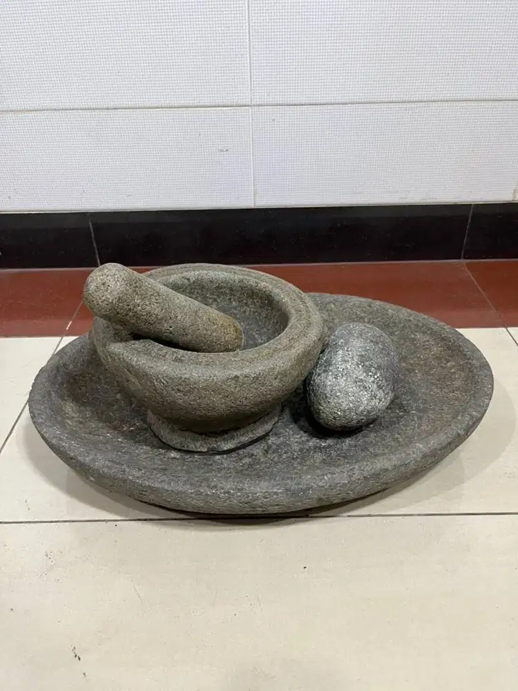 Set batu ulekan berkualitas