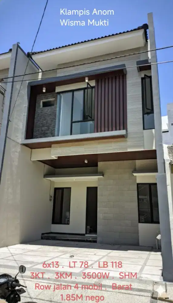 Baru Wisma Mukti Klampis dkt Manyar Kertajaya Nginden Araya Semolowaru