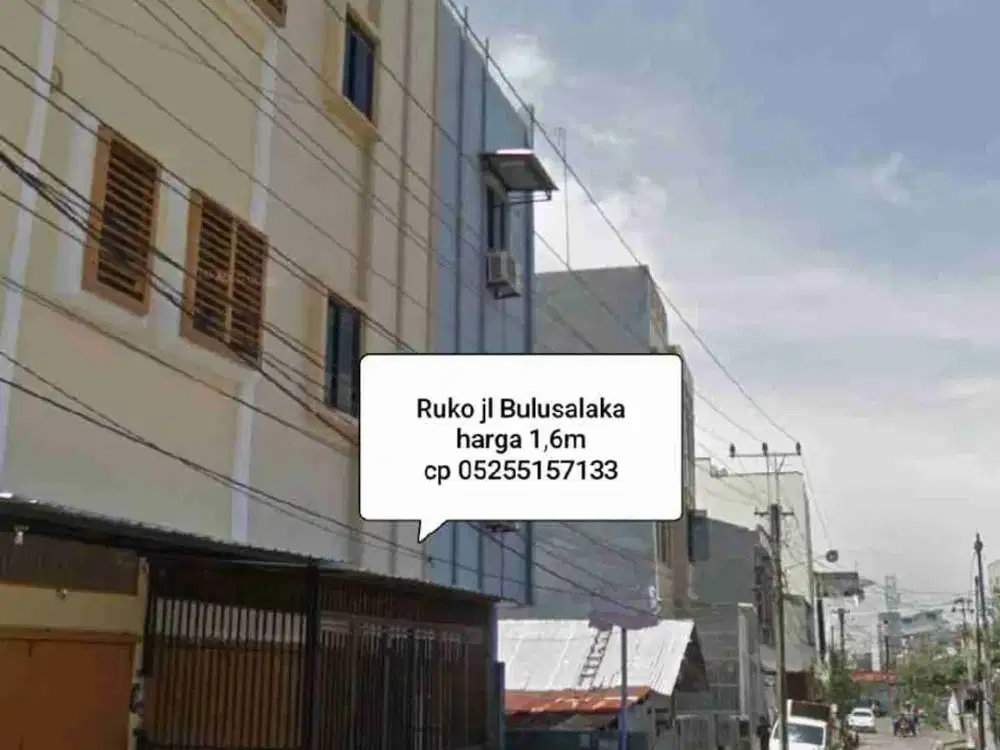 Ruko Murah jl Bulusalaka Makassar dekat Latimojong Veteran Limboto
