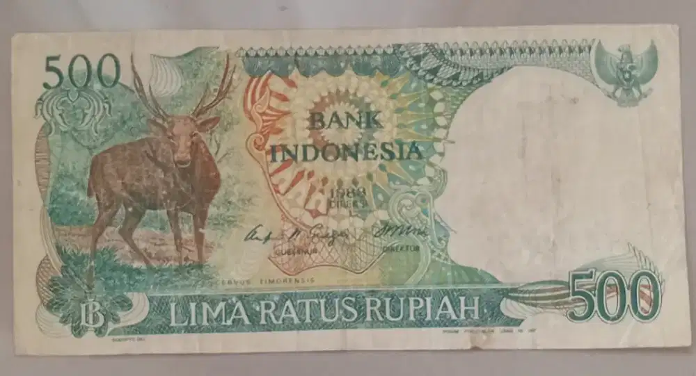 Jual uang kertas lama 500 rupiah