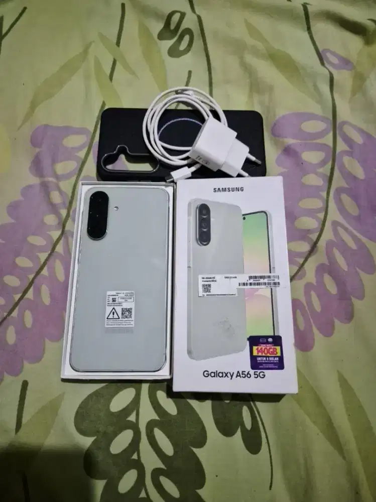 Jual hp SAMSUNG A56 5g 12/256 siap pakai free adaptor  n case