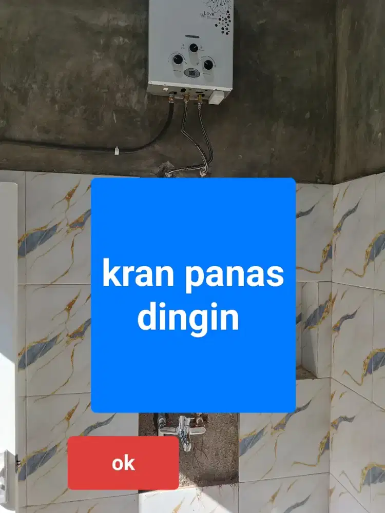 Water heater gas kran panas dingin