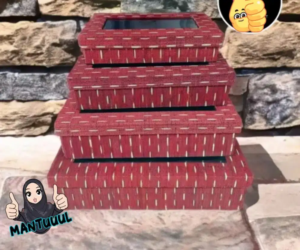 Kotak hantaran isi 4 box