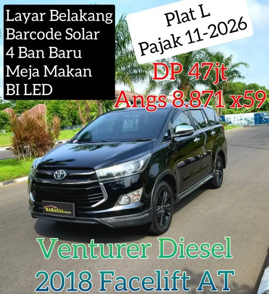 Innova Reborn Venturer 2018 Diesel Matic AT Solar Q V 2019 VRZ TRD